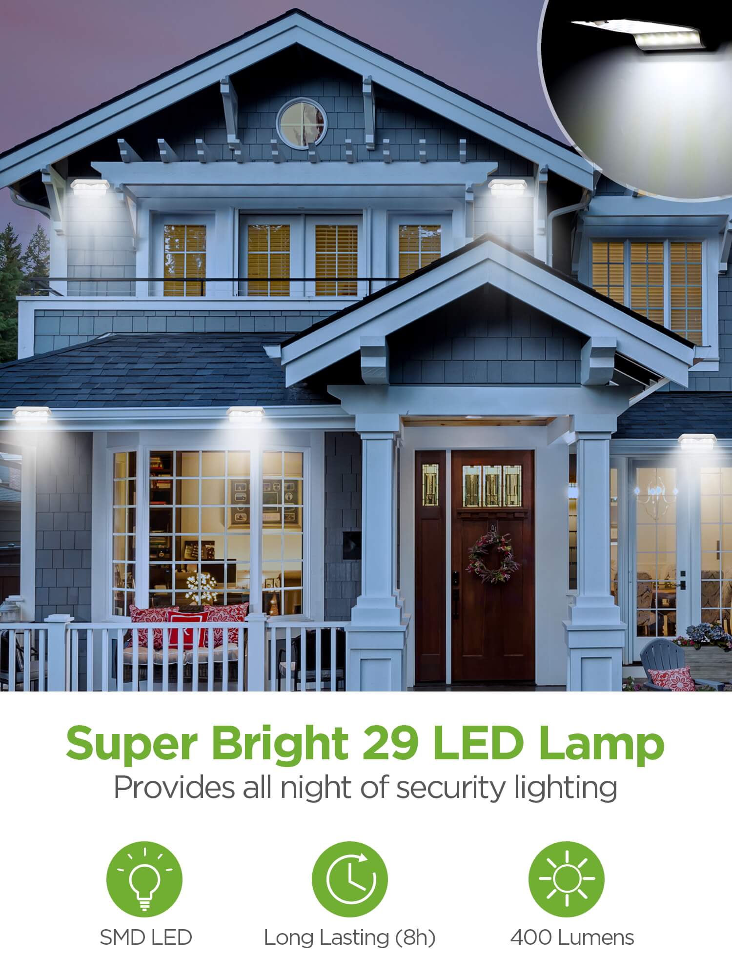 Motion lights for outside house on sale