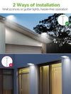 InnoGear Solar Outdoor Lights, 80 LEDs Solar Lights 4 Working Modes Motion Sensor Solar Outdoor Light Wall Lights Security for Barn Porch Garage, Pack of 2