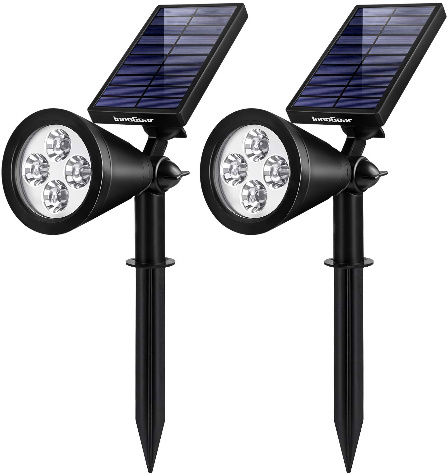 InnoGear Upgraded 4 LED Solar Lights, Pack of 2