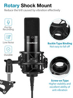 SM016 Studio Condenser USB Microphone Kit