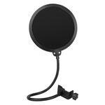 InnoGear Microphone Pop Filter, Enhanced Layers Shield with Flexible Gooseneck Clip Stabilizing Arm [UK]