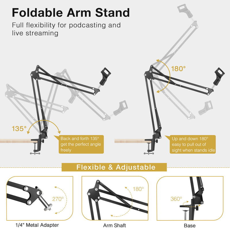 83cm Webcam Support Suspension Boom Bras Pince De Bureau Support Pour Logitech Webcam C925e 83cm Webcam Support Suspension Boom Bras Pince De Bureau Support Pour Logitech Webcam C925e
